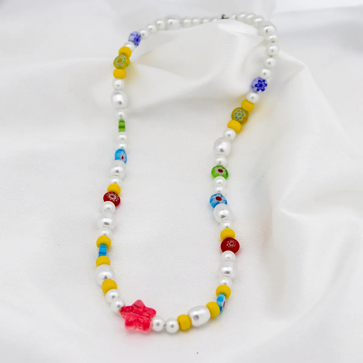 Colorful Star Bead Choker