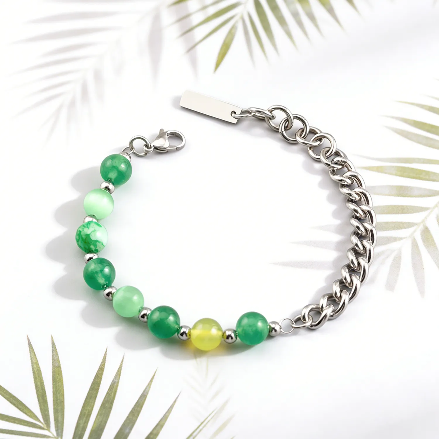 Fresh Green Chalcedony Bracelet