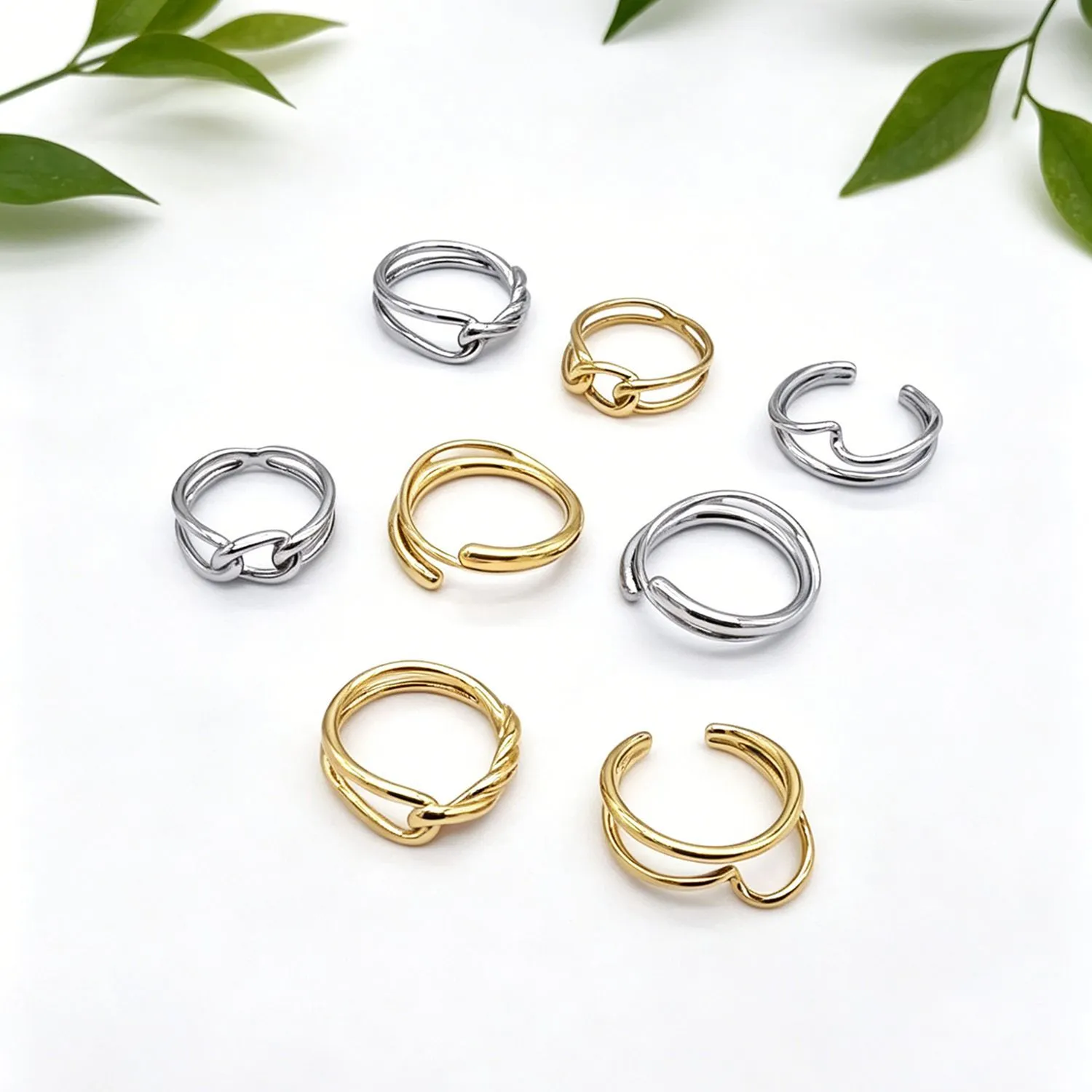 Irregular Knot Line Ring