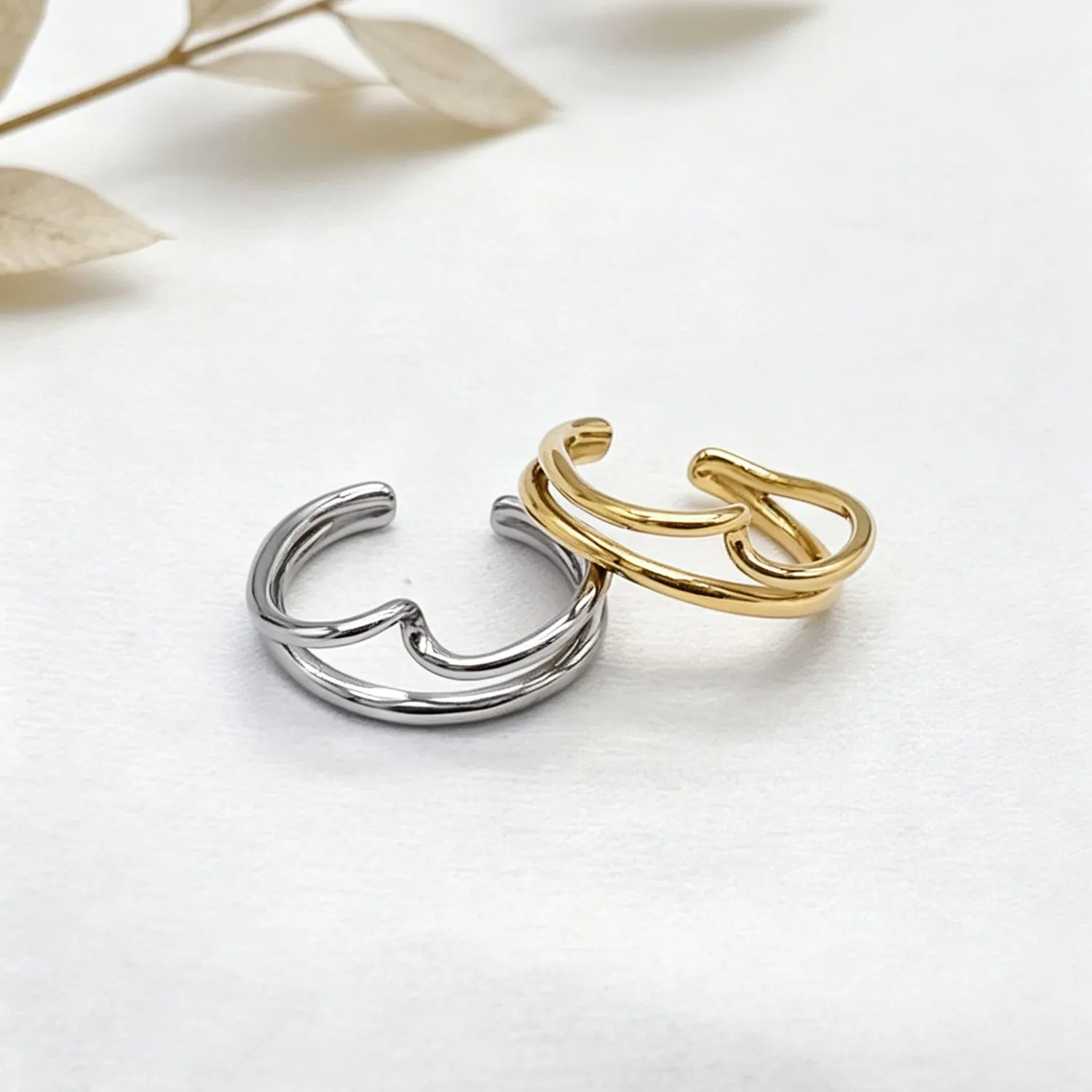 Open Irregular Line Ring
