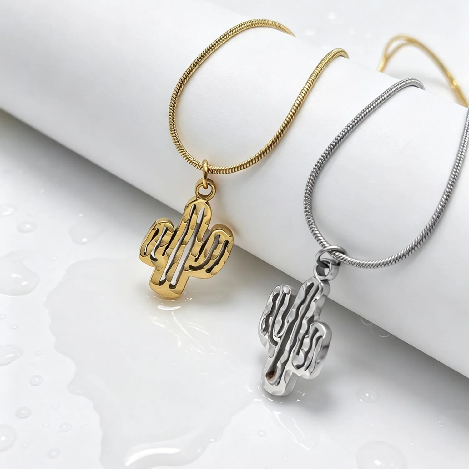 Openwork Cactus Pendant