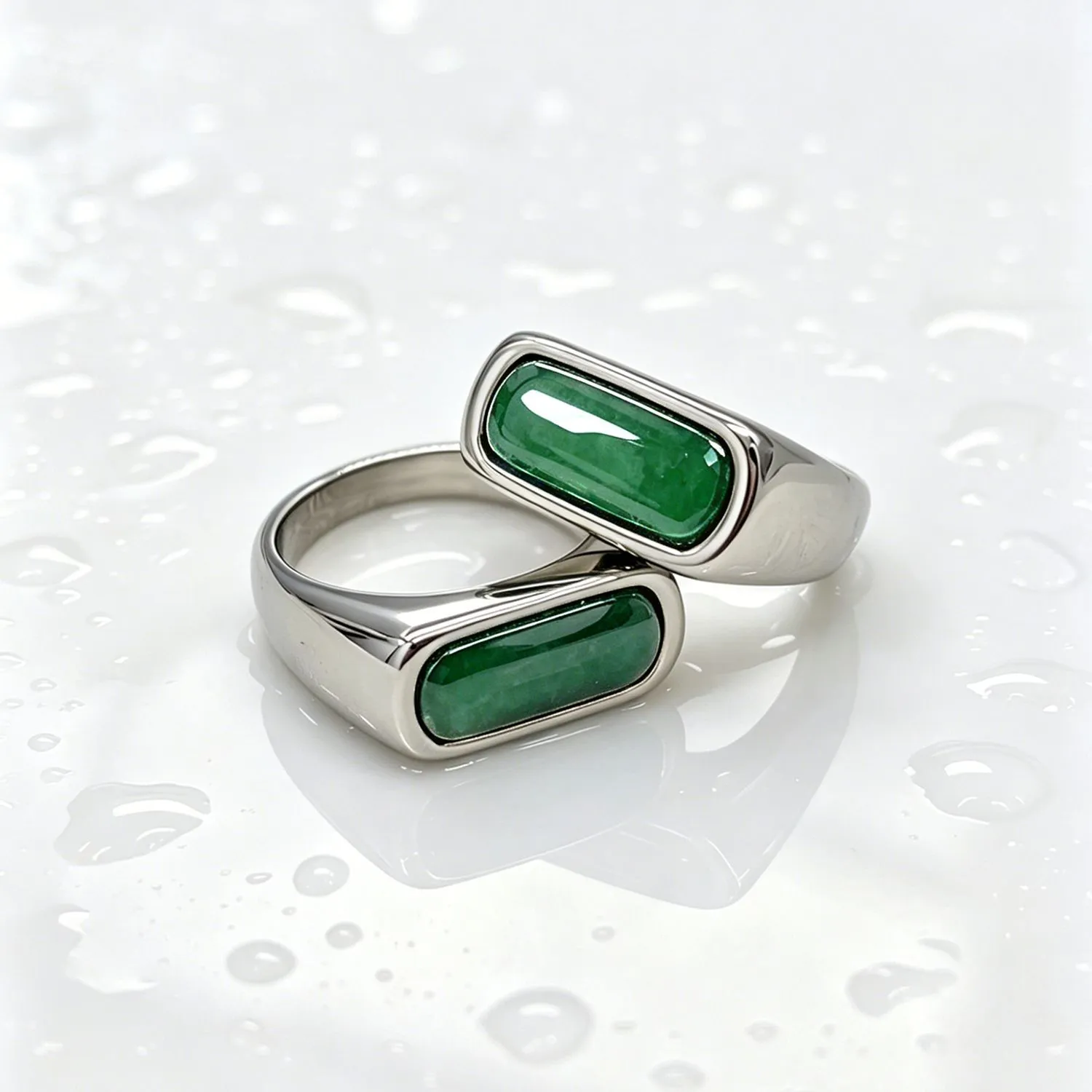 Green Agate Ring