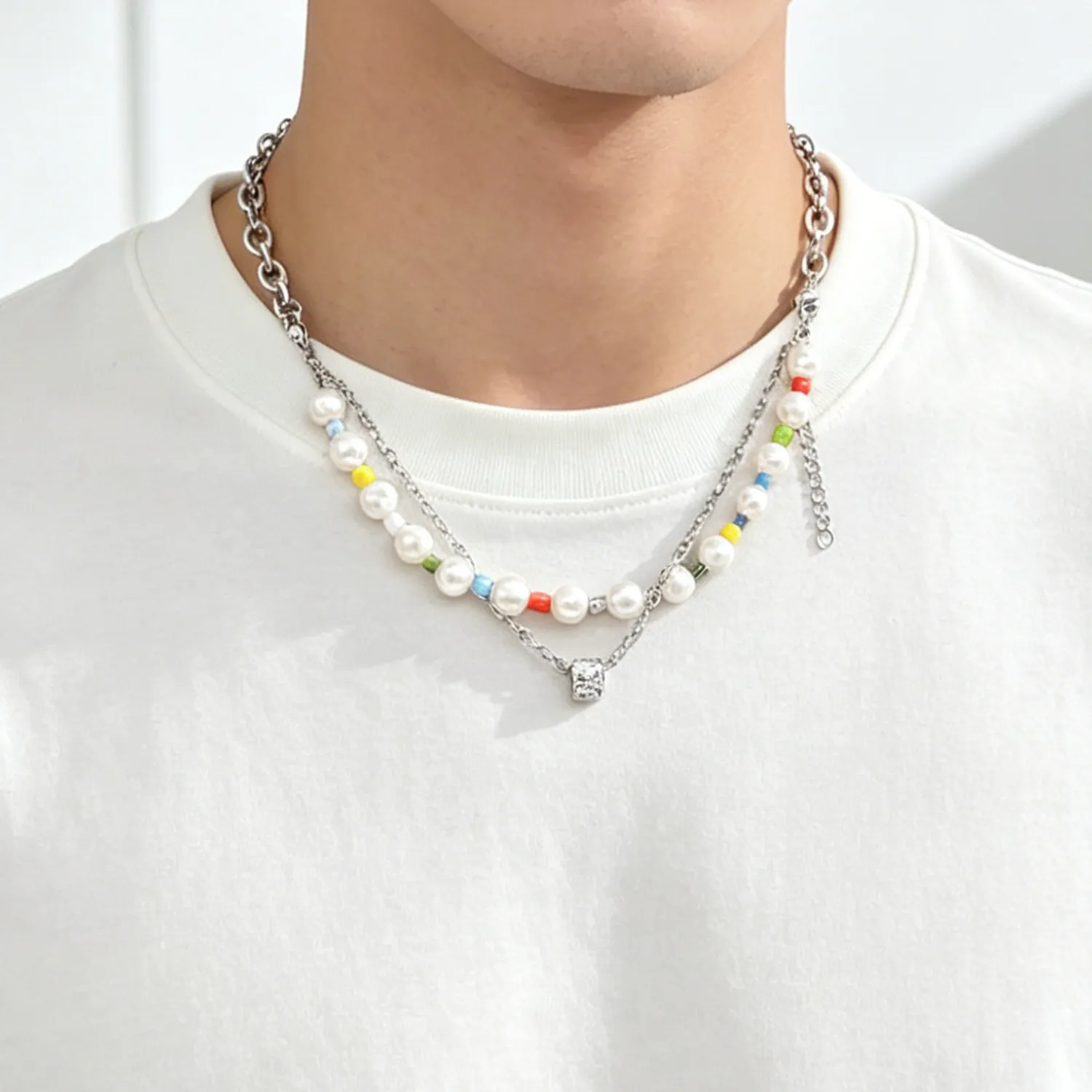 Convertible Colorful Bead Necklace