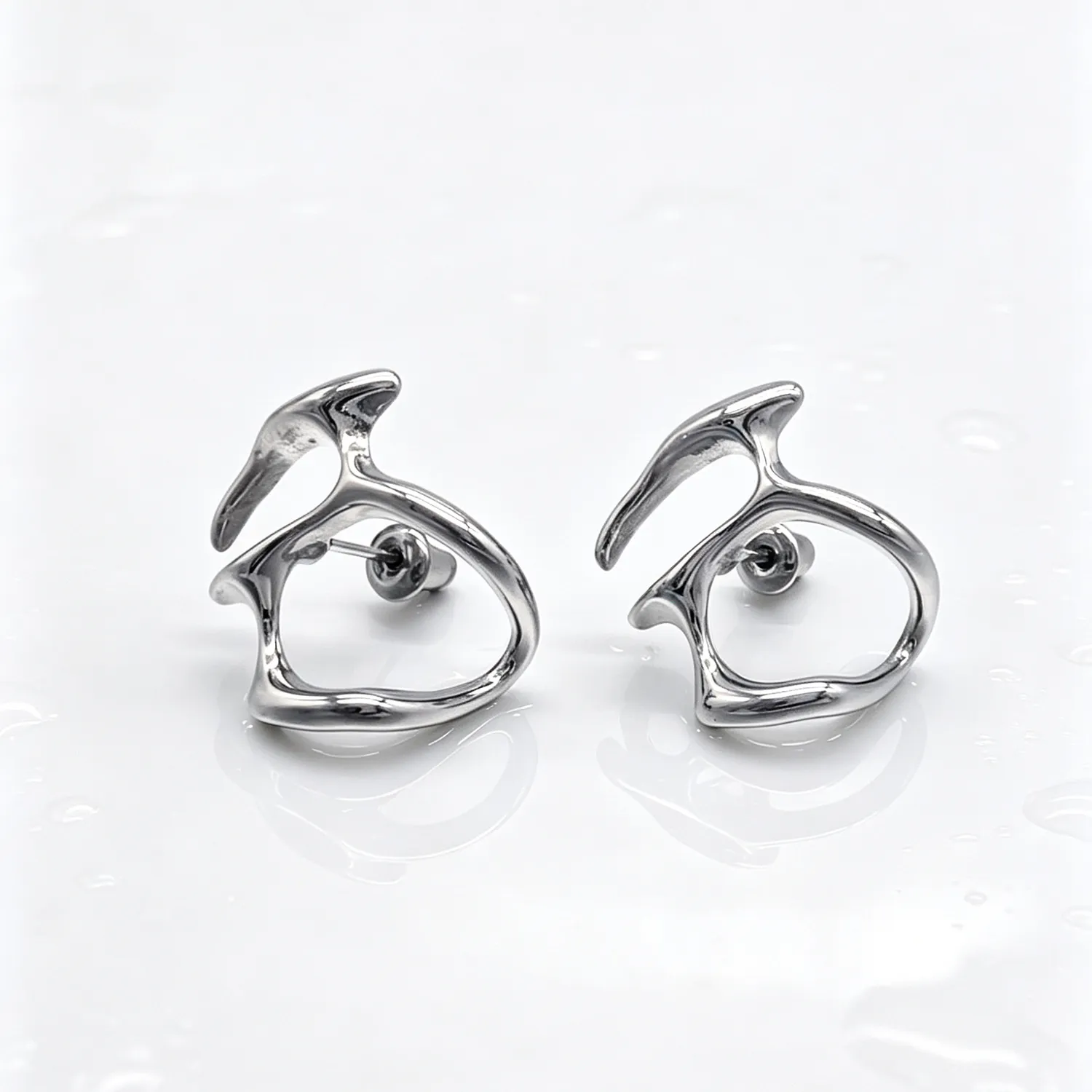 Liquid Line Stud Earrings