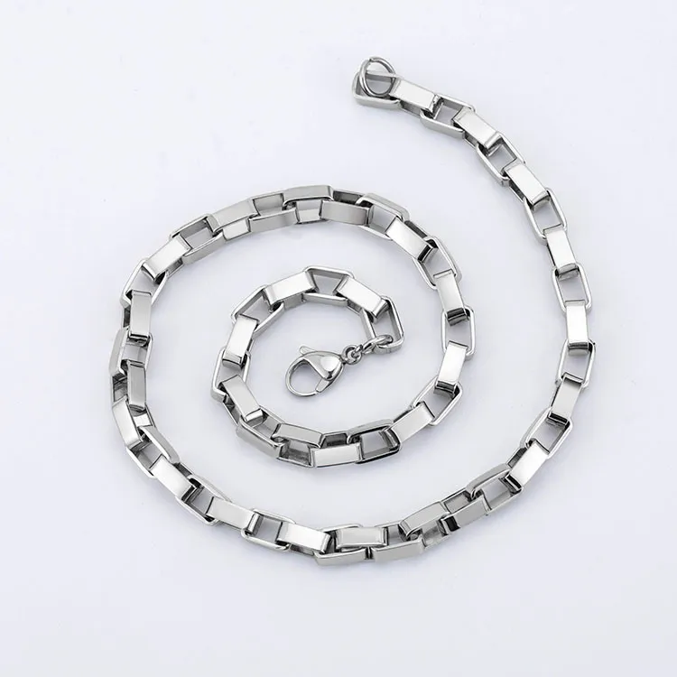 Box Chain Punk Necklace