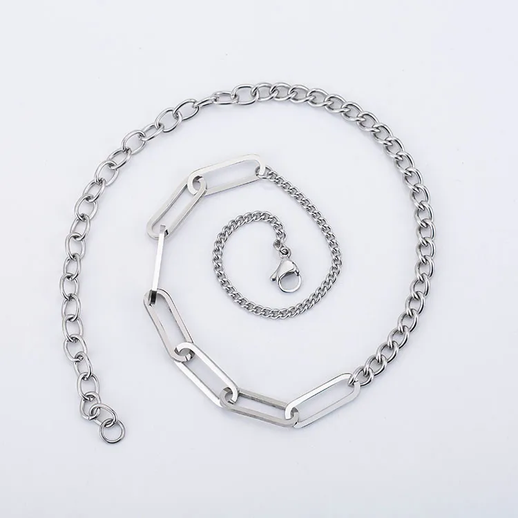 Multi-Chain Mosaic Layered Necklace