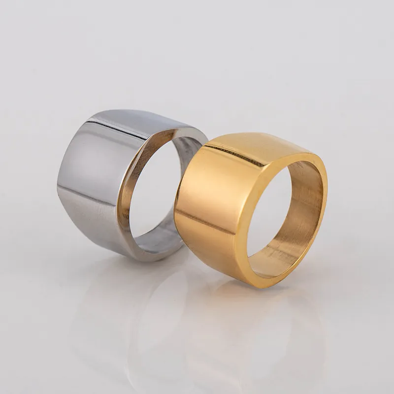 18K Gold Minimal Geometric Ring