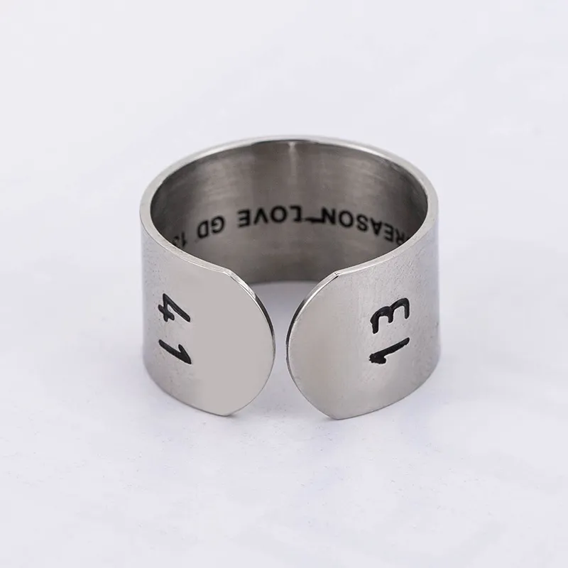 Couple Engraved Open Bangle