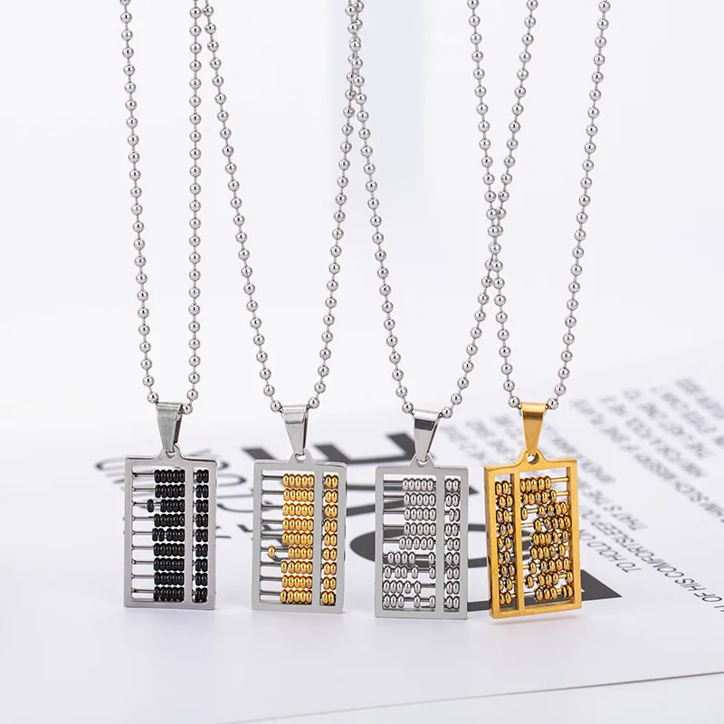 Abacus Pendant Necklace