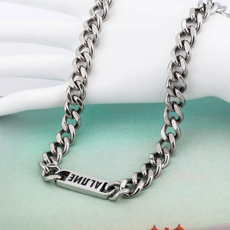 Letter Cuban Chain Necklace