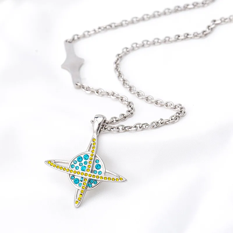 Crystal Planet Pendant Necklace