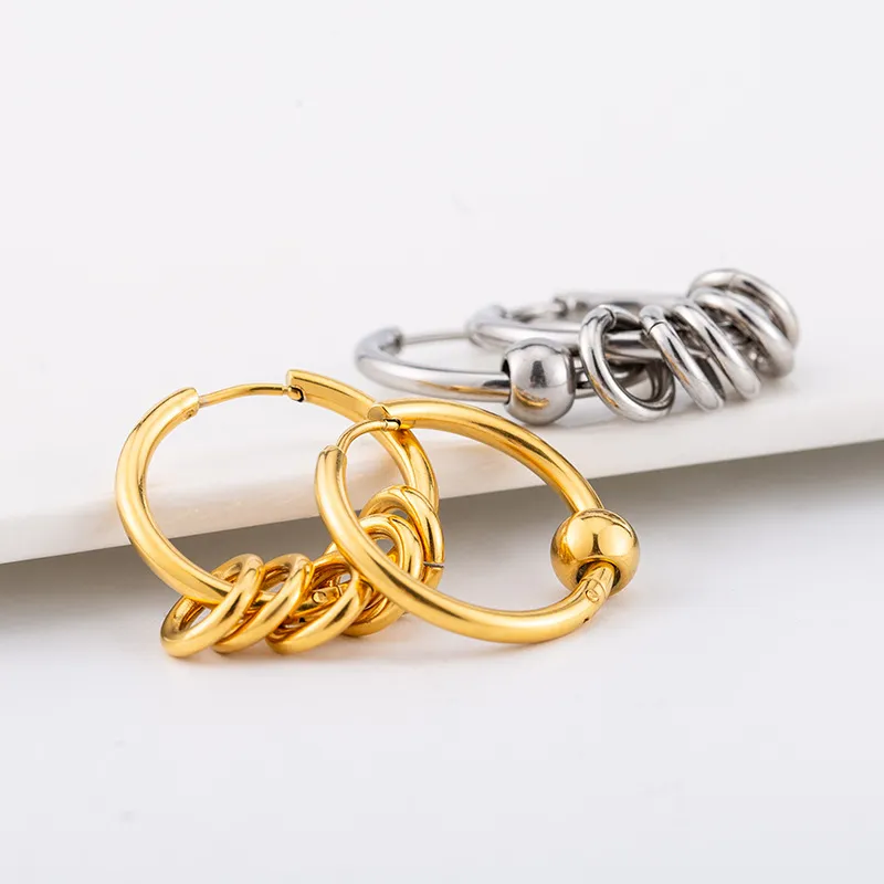 Large Gold Asymmetric Hoops