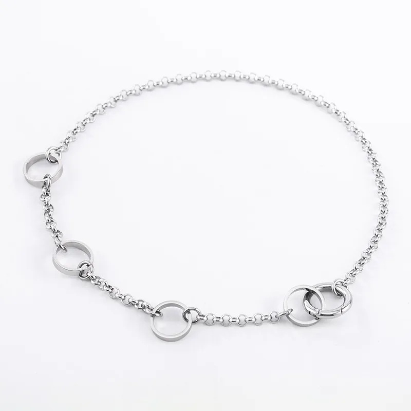 O-Link Hoop Mosaic Necklace