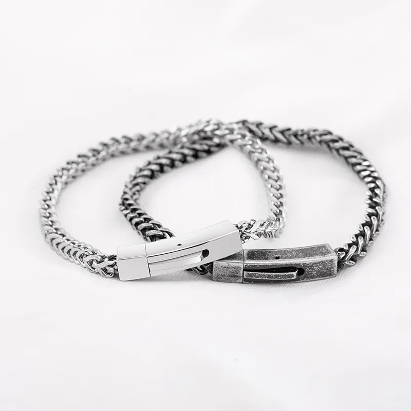 4mm Square Weave Chain Bracelet