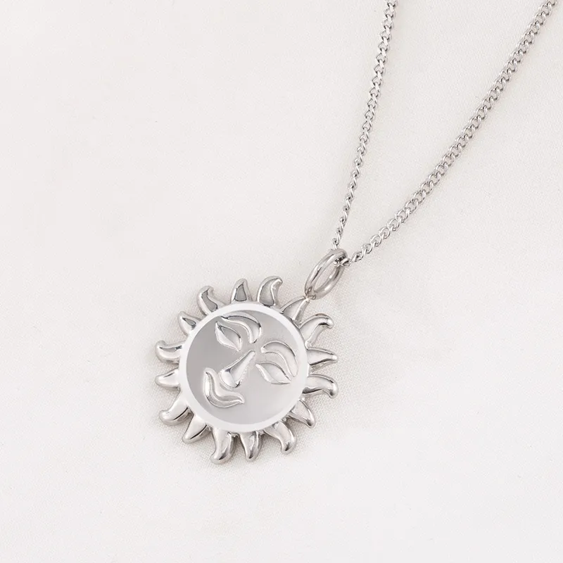 Cartoon Sun-Star Pendant Necklace