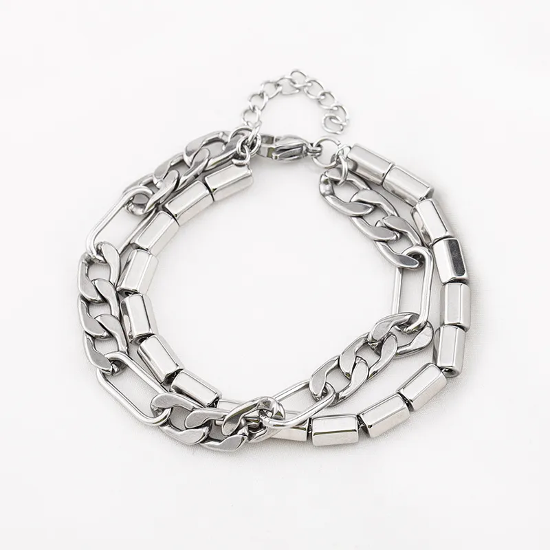 Mosaic Link Punk Bracelet