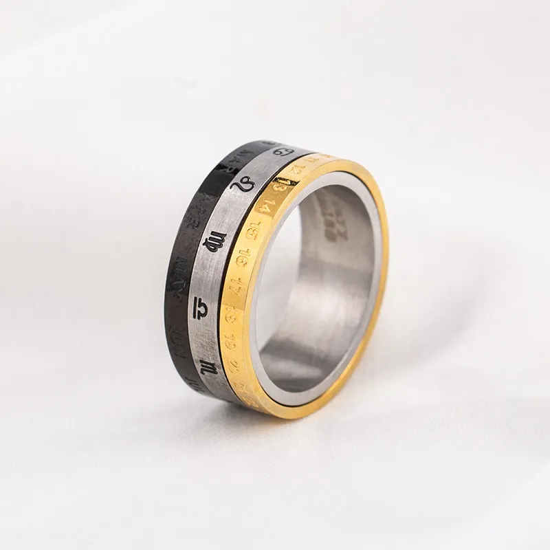 Zodiac Calendar Spinner Ring