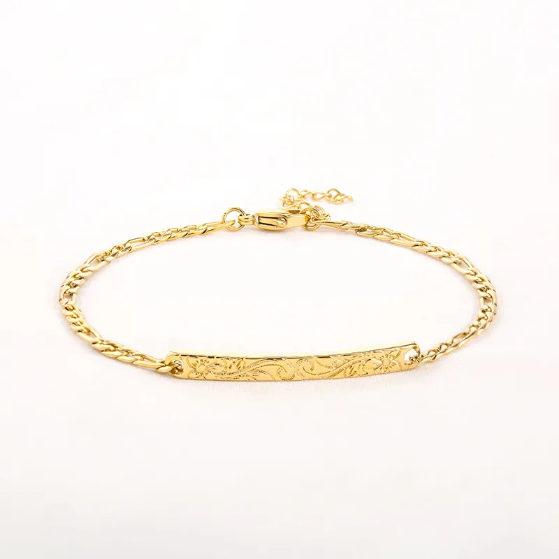 Vine Floral Tag Bracelet