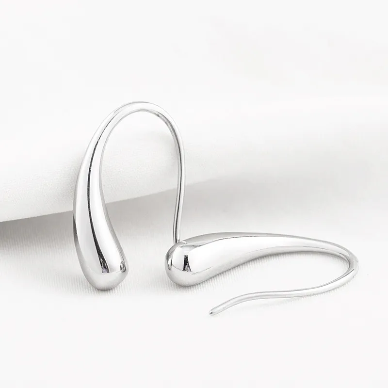 Polished Teardrop Geometric Earrings