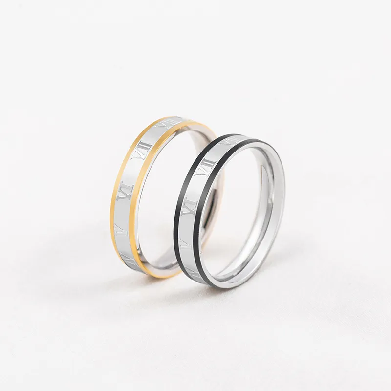 Contrast Roman Numeral Ring