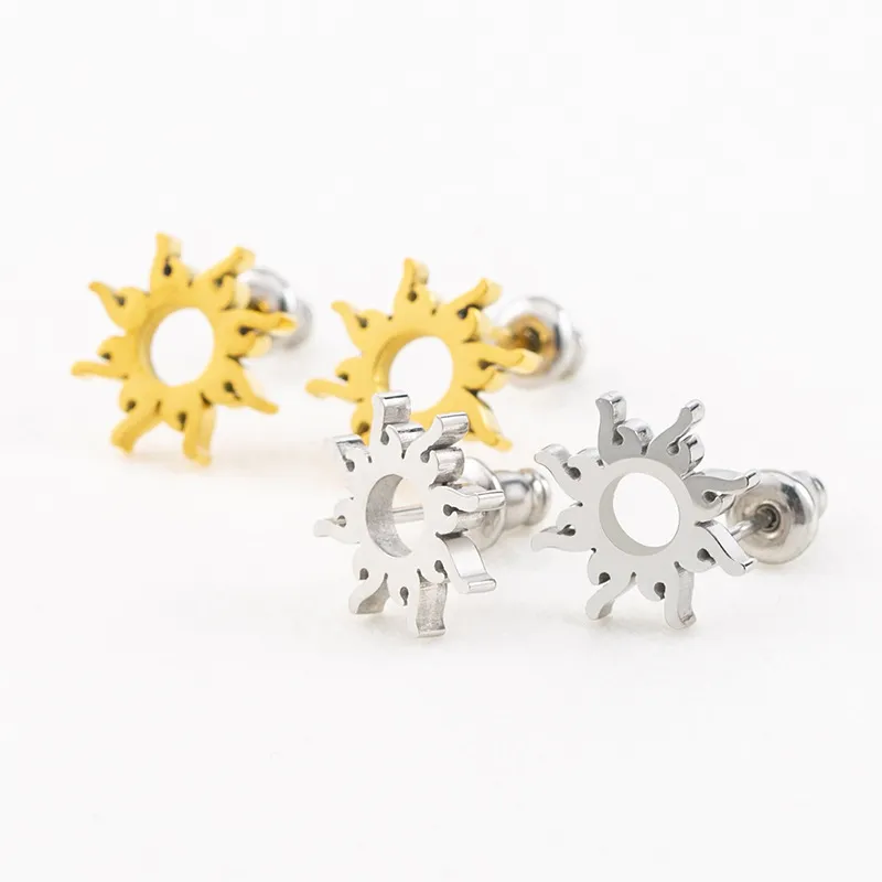 Sun Totem Stud Earrings