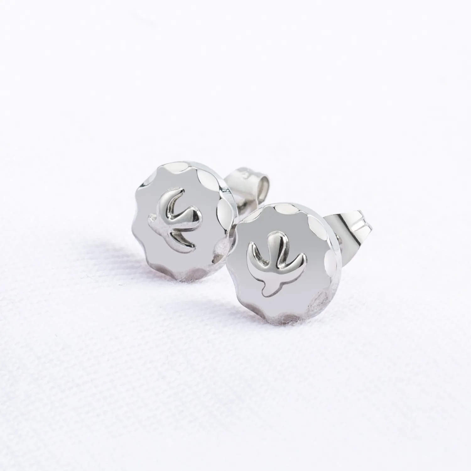 3D Flying Bird Stud Earrings