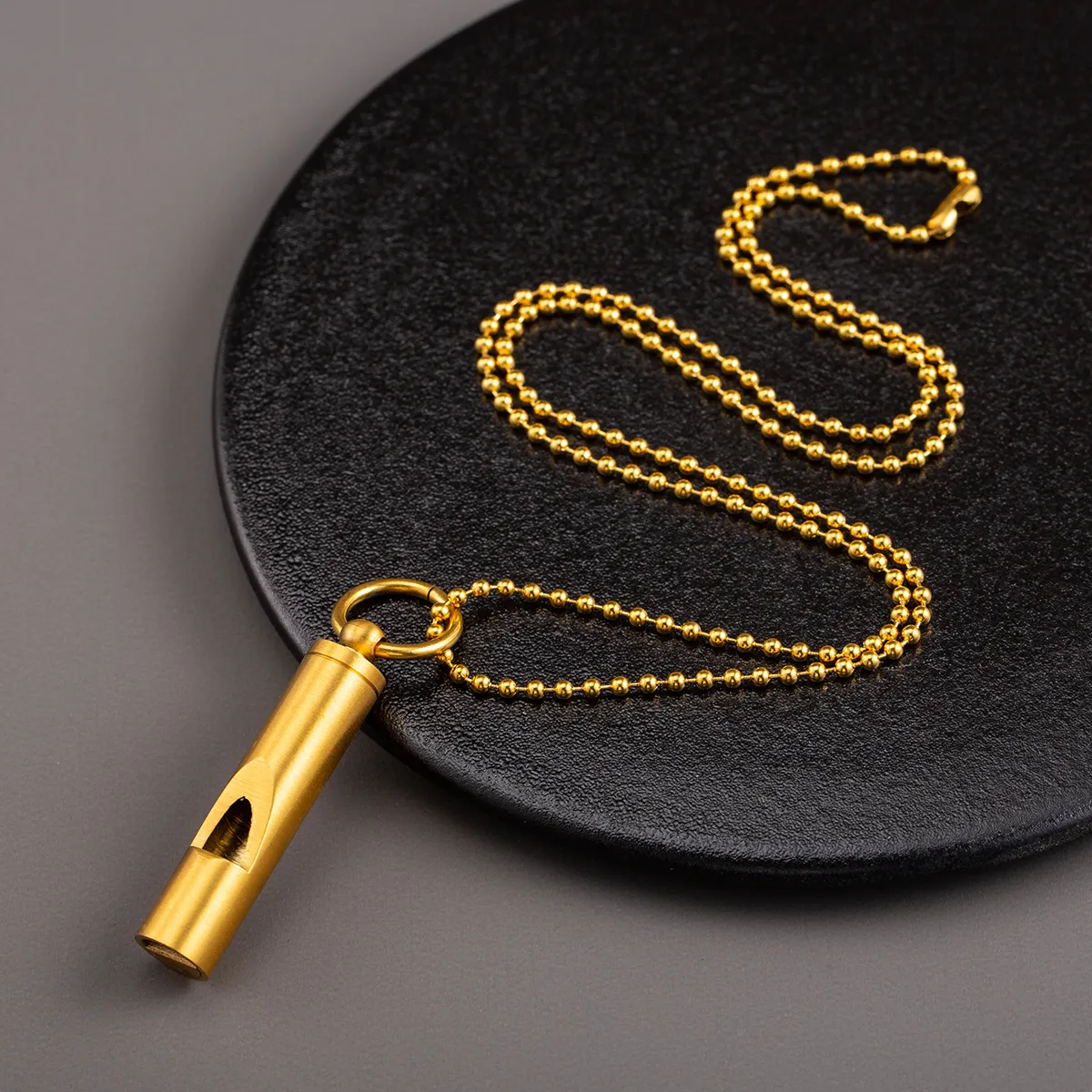 Working Whistle Pendant Necklace