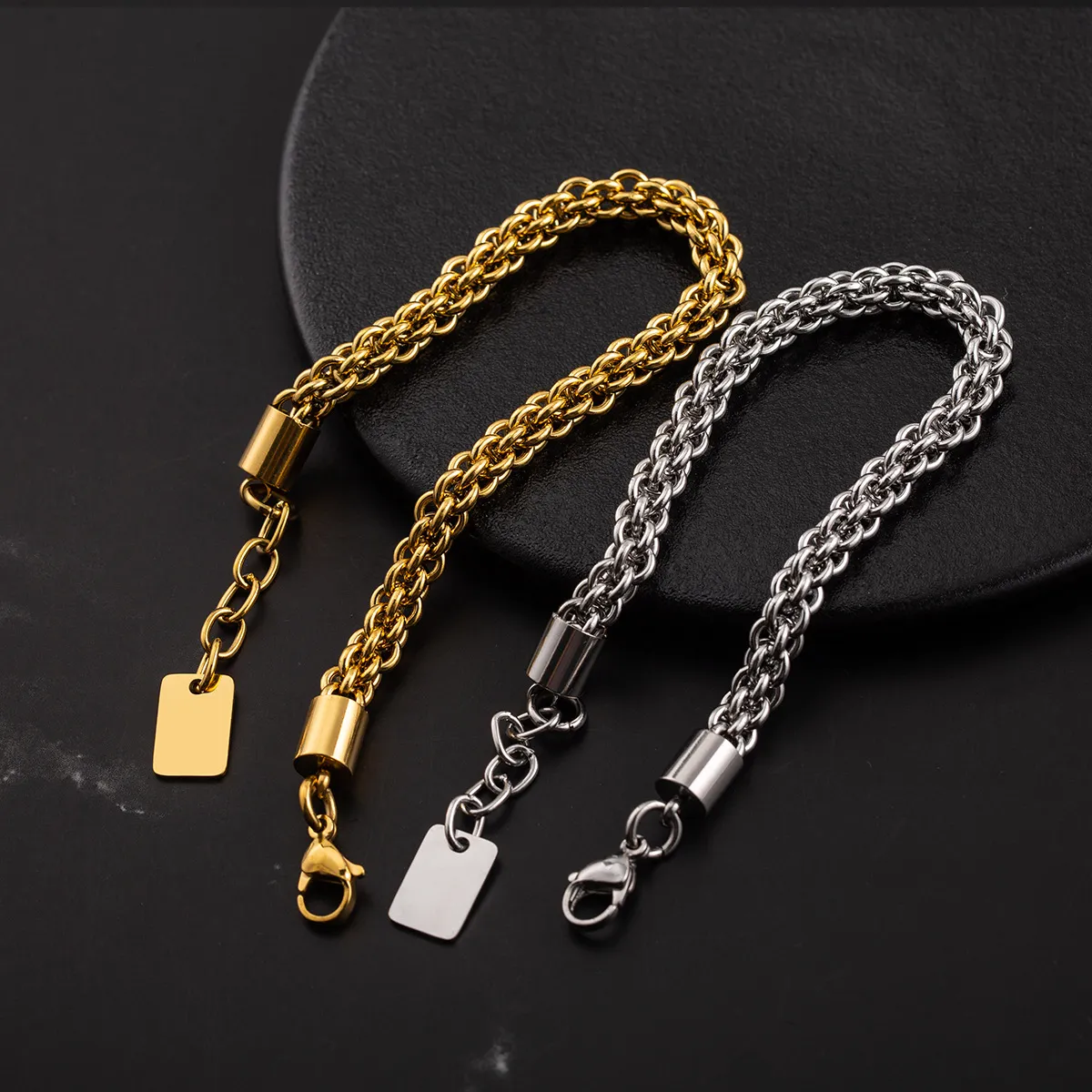 Chunky Lantern Link Bracelet