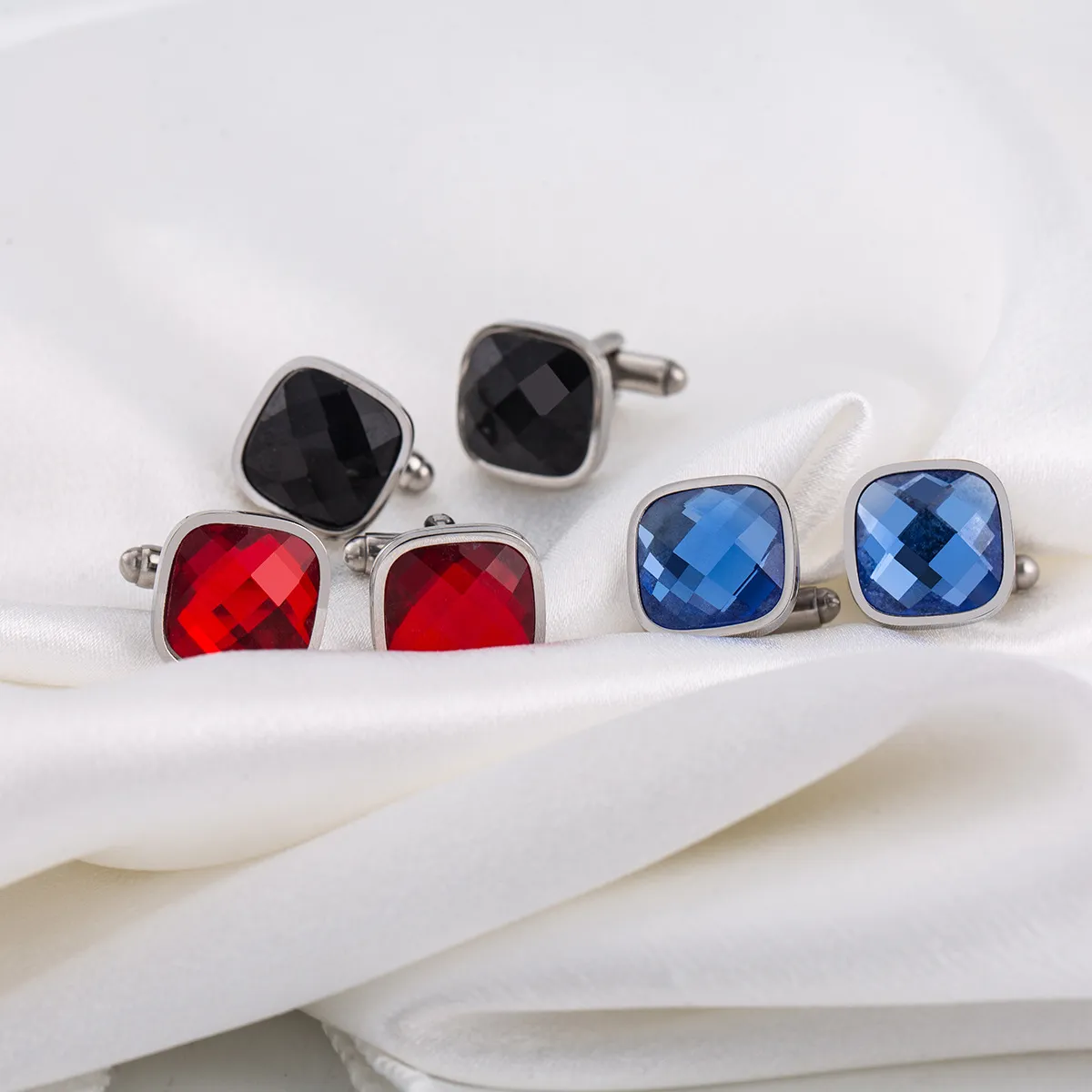 Multicolor Crystal Square Necklace