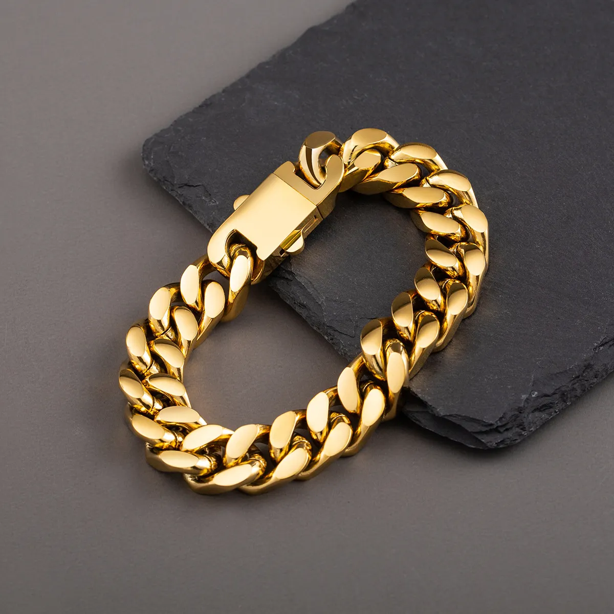 Heavy Faceted Cuban Bracelet