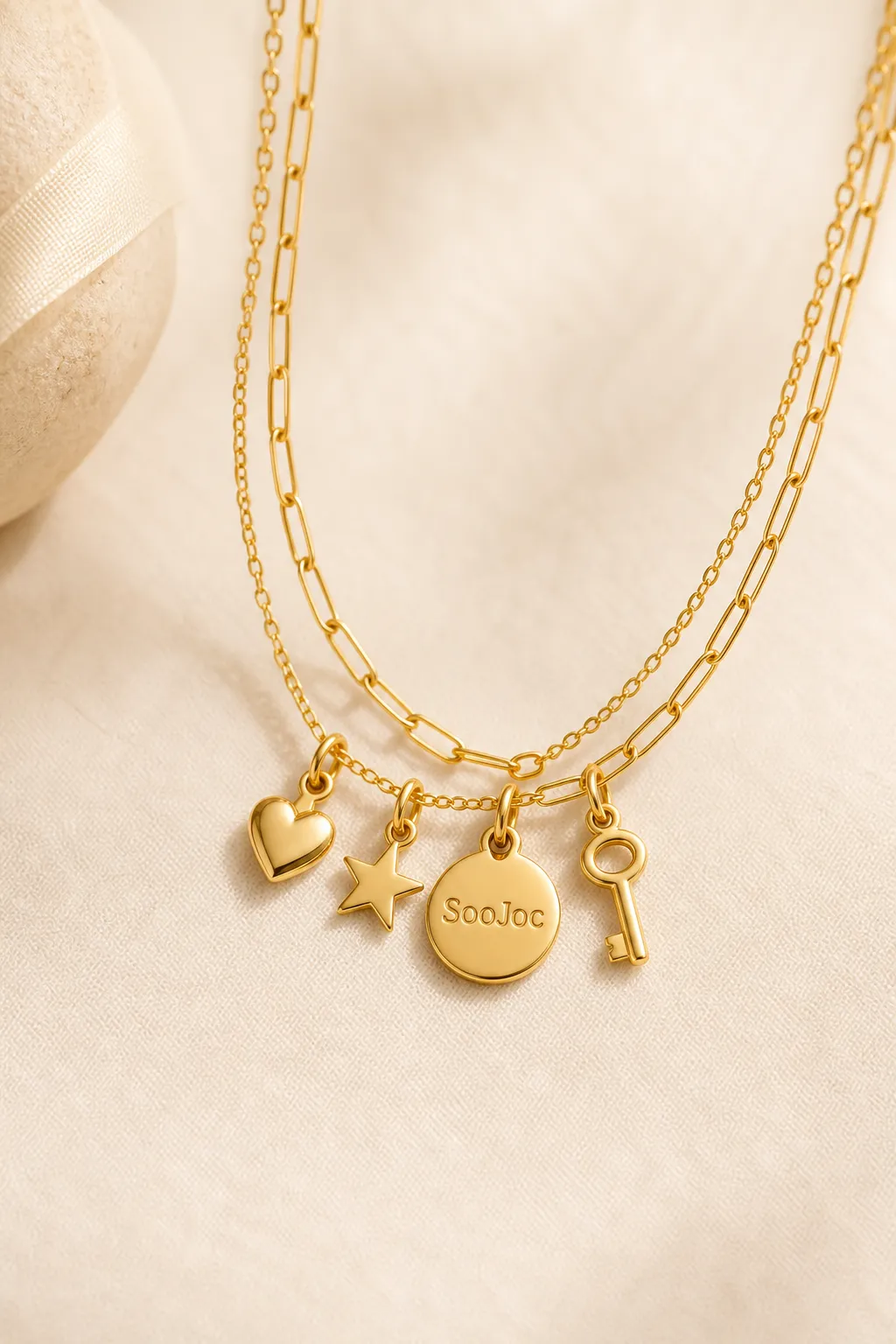 SooJoc Original "Swap Daily" Charm Stack Necklace