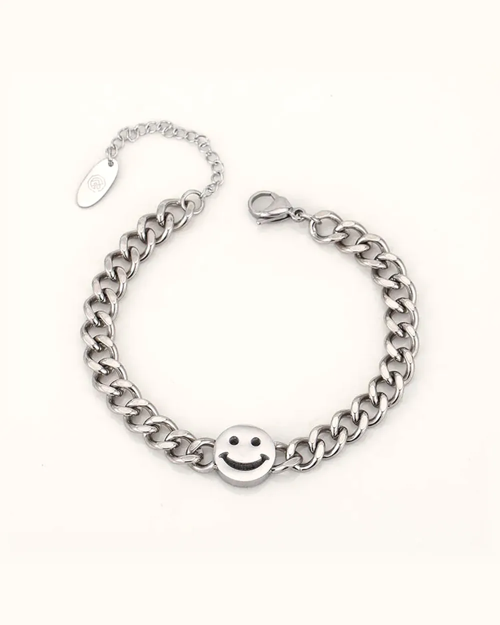 Chunky Smiley Link Bracelet